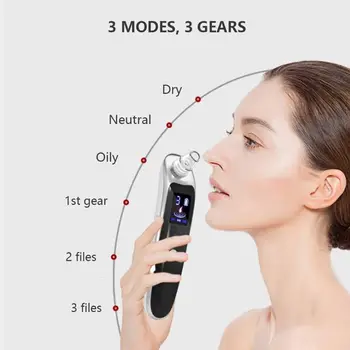 

Mini Handheld Electric Facial Vacuum Suction Rechargeable Pore Cleaner Face Cleansing Blackhead Removal Acne Extractor