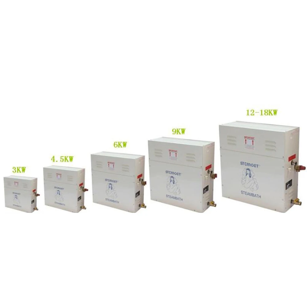 12KW Steam Generator Sauna Steam Bath Machine For Home Sauna Room SPA Fumigation Machine 220V With Digital Controller 6