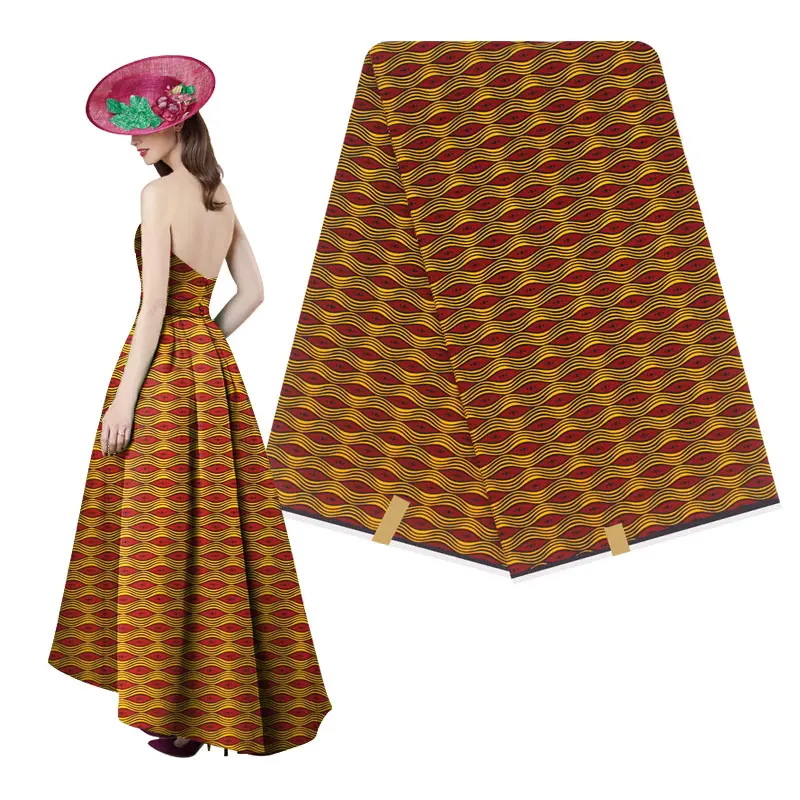 Настоящий воск гарантированный настоящий голландский воск высокого качества 6 ярдов африканская Анкара швейная ткань H190903