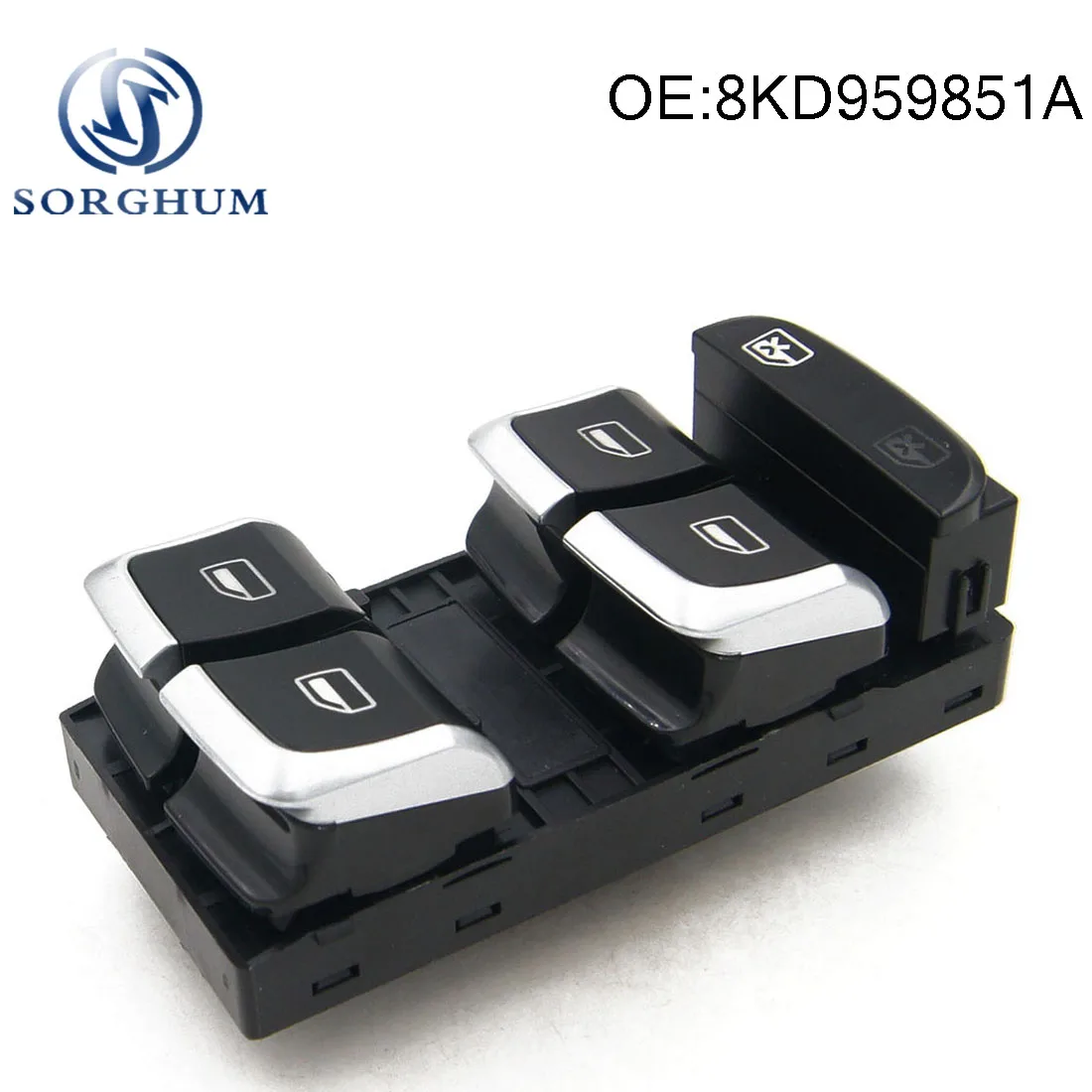 Переднее левое хромированное мощное мастер окно 8KD959851A 8K0959851F для AUDI A4 S4 Q5 B8
