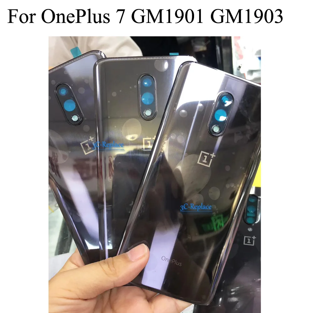 Для Oneplus X 2, 3, 3 T, 5, 5, 6, 6 T, 7 Global задняя крышка батарейного отсека, корпус, чехол, Задние стекла, запчасти One plus 1+ 7 PRO GM1910, GM1911