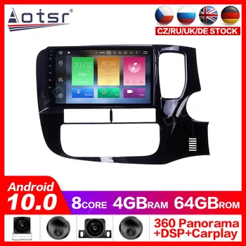 

Android 10.0 GPS Navigation Radio Player for Mitsubishi Outlander 2014-2019 Video Player Stereo Headuint Built in Carplay dsp