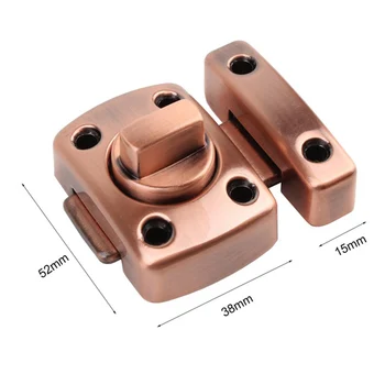 

1 Pcs Zinc Alloy Thick Anti-theft Security Door Rotate Latch Slide Lock for Gate Cabinet Window MU8669