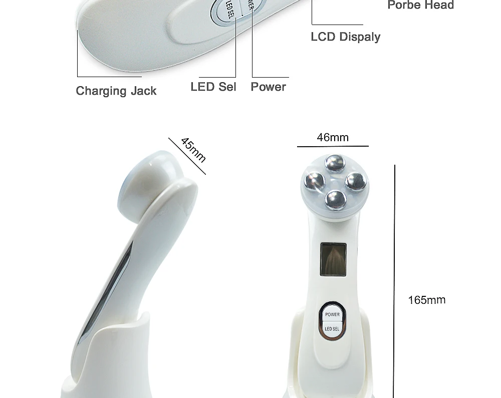 Licheng RF прибор для красоты EMS светодиодный фотон Электропорация подтяжка кожи омоложение удаление морщин против возраста вибрационный массаж