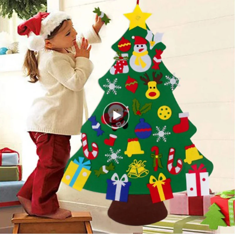 Детская войлочная Рождественская елка Рождественское украшение для дома