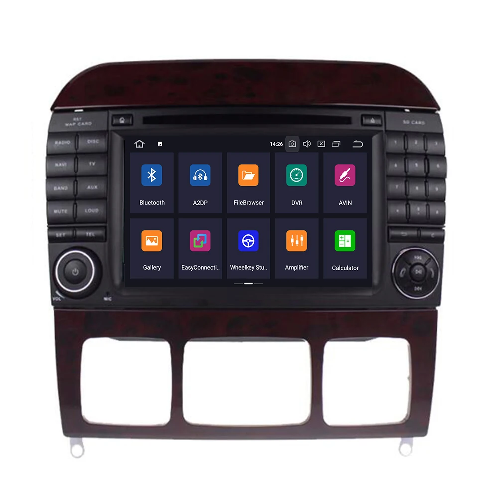 Flash Deal IPS DSP 8 Core 4G RAM 2 din Android 9 Car radiio Multimedia player dvd GPS For Benz/S280/S320/S350/S400/S500/W220/W215/C S Class 2