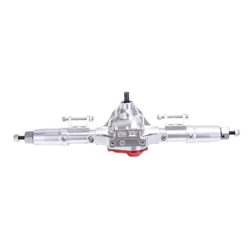 

Rc Car Complete Alloy Axle with Arm CNC Machined for 1:10 Rc Crawler AXIAL SCX10 D90 RC 4WD Silver Rear Axle