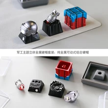 

Chicken Metal Keycap PUBG Theme Metal Keycap Helmet Airdrop Box Bomb Personality For Mechanical Keyboard Cherry Mx Switch