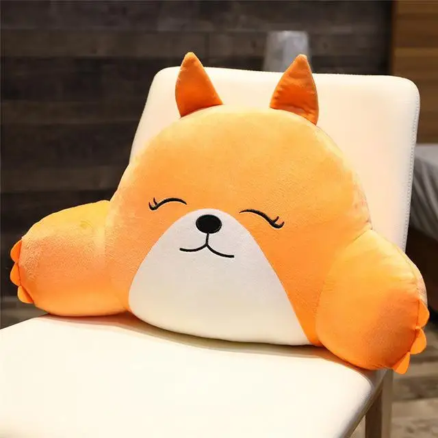 Новая Kawaii мягкая утка& свинья& Мышь& коала плюшевая поясничная поддержка животные из мультфильмов лиса& Слон Мягкая кукла диван подушка на стул ребенок подарок - Цвет: 6
