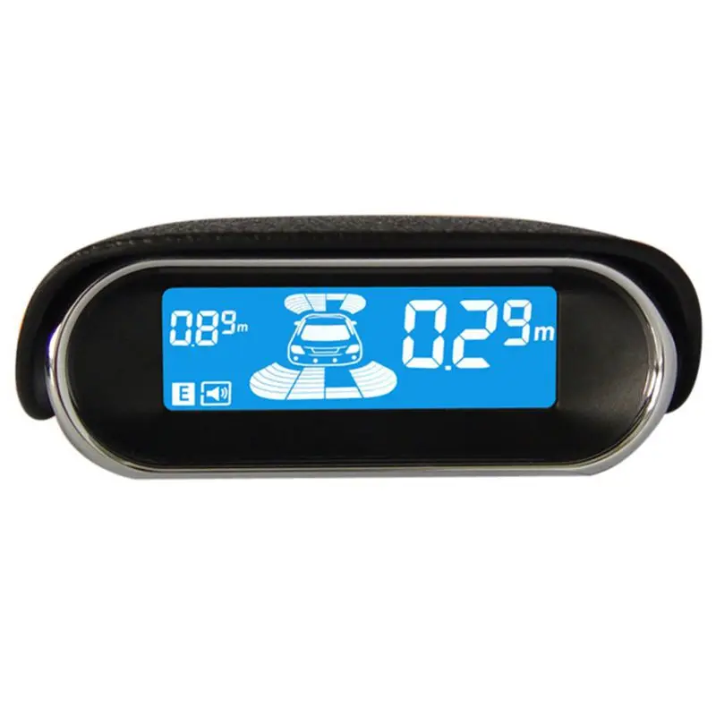

12V Car Parking Radar System Digital Led Auto Parking Sensor With 8 Rear Front Monitoring Sensors Auto Reverse Backup Radar Kit