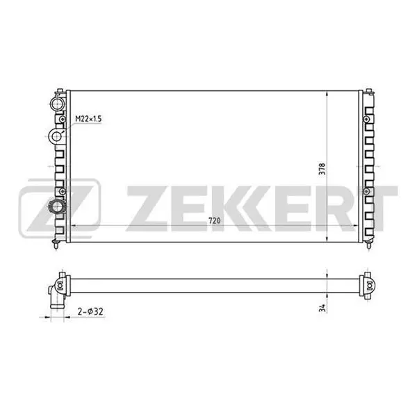 Радиатор охл. дв. VW Passat III IV 93 ZEKKERT mk 1052|Диски колёсные| |