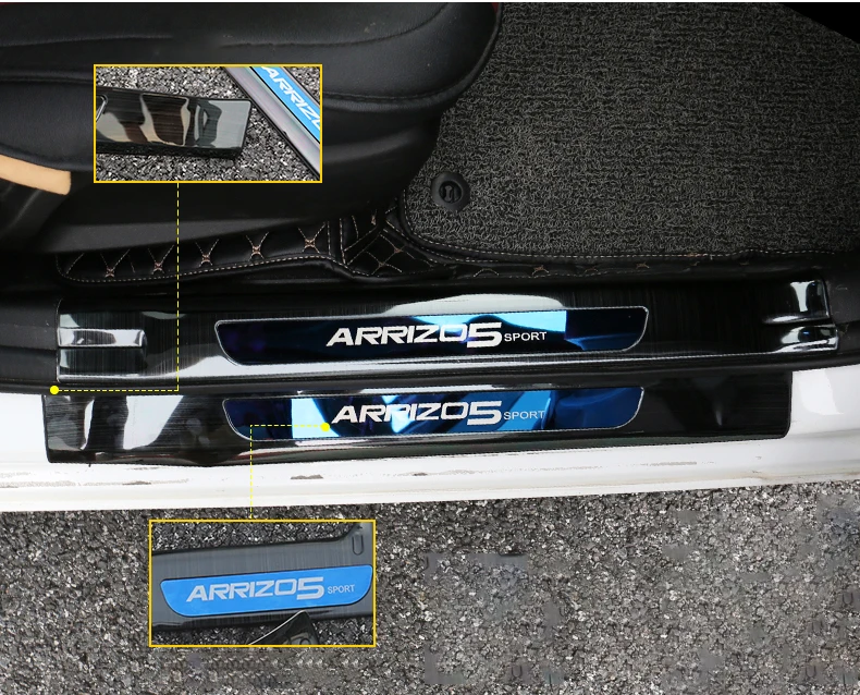 Для Chery ARRIZO5 ARRIZO 5 Добро пожаловать педаль из нержавеющей стали Модифицированная дверная порога педаль заднего охранника автомобильные аксессуары