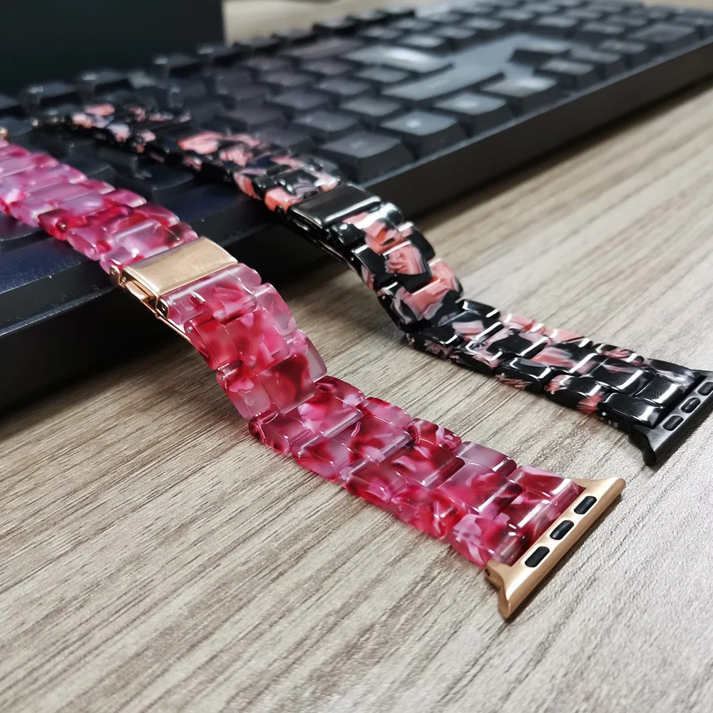 Тонкий ремешок из смолы для Apple Watch SE Band 40 мм 44 38 42 светильник iWatch Series 6 5 4 3 2 |
