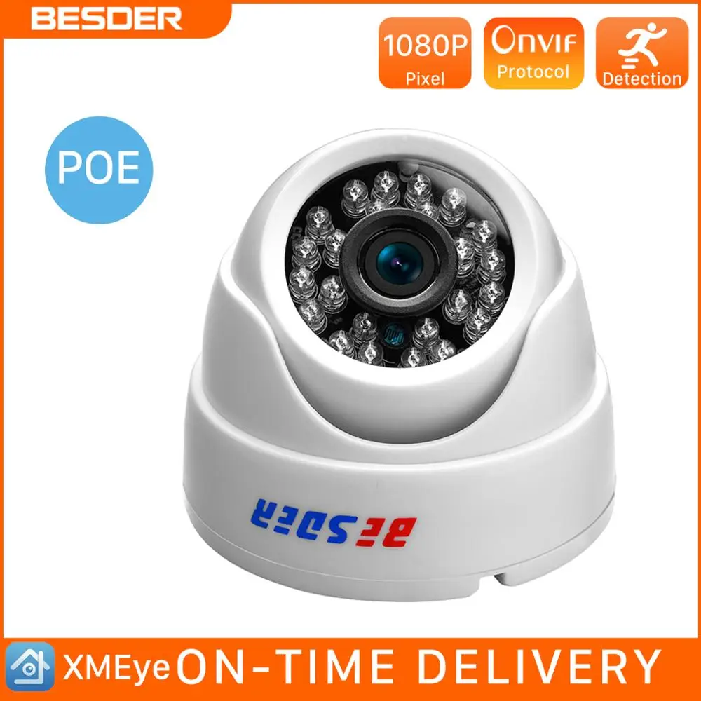 BESDER 2 8 мм широкоугольная ip камера 720P/1080P P2P H.264 Onvif маленькая купольная