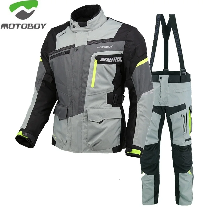 Мотоциклетный костюм для мотомальчика светоотражающие ветрозащитные