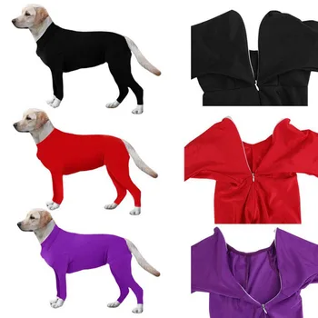 

Post Operative Protection Long Sleeves Bodysuit Jumpsuit For Dogs E Collar Alternative For Recovery Pet Anti-hair Loss Clothing