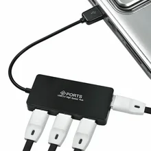 2,0 ультратонкий устойчивый высокий Скорость 4 Порты USB Hub прочный аксессуары расширения переносной распределитель мини-Сейф для портативного компьютера