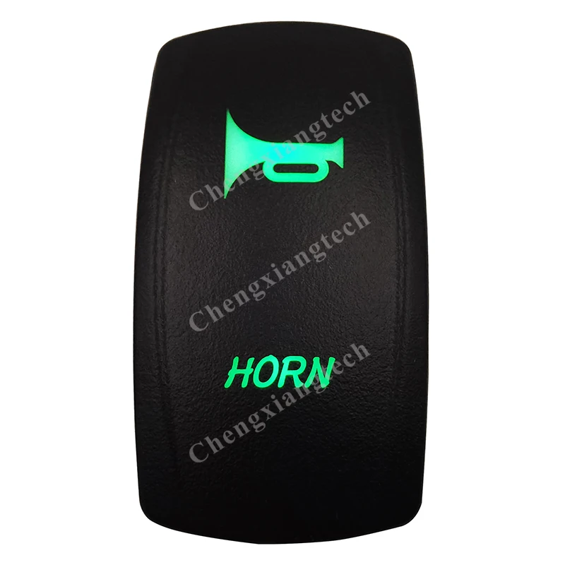 12V 24V Boat Car 5 Pin On/Off Momentaneo Spst Interruttore A Levetta A Bilanciere-Clacson-Led Verde Impermeabile Ip66 Per Carling Arb 4X4 Narva