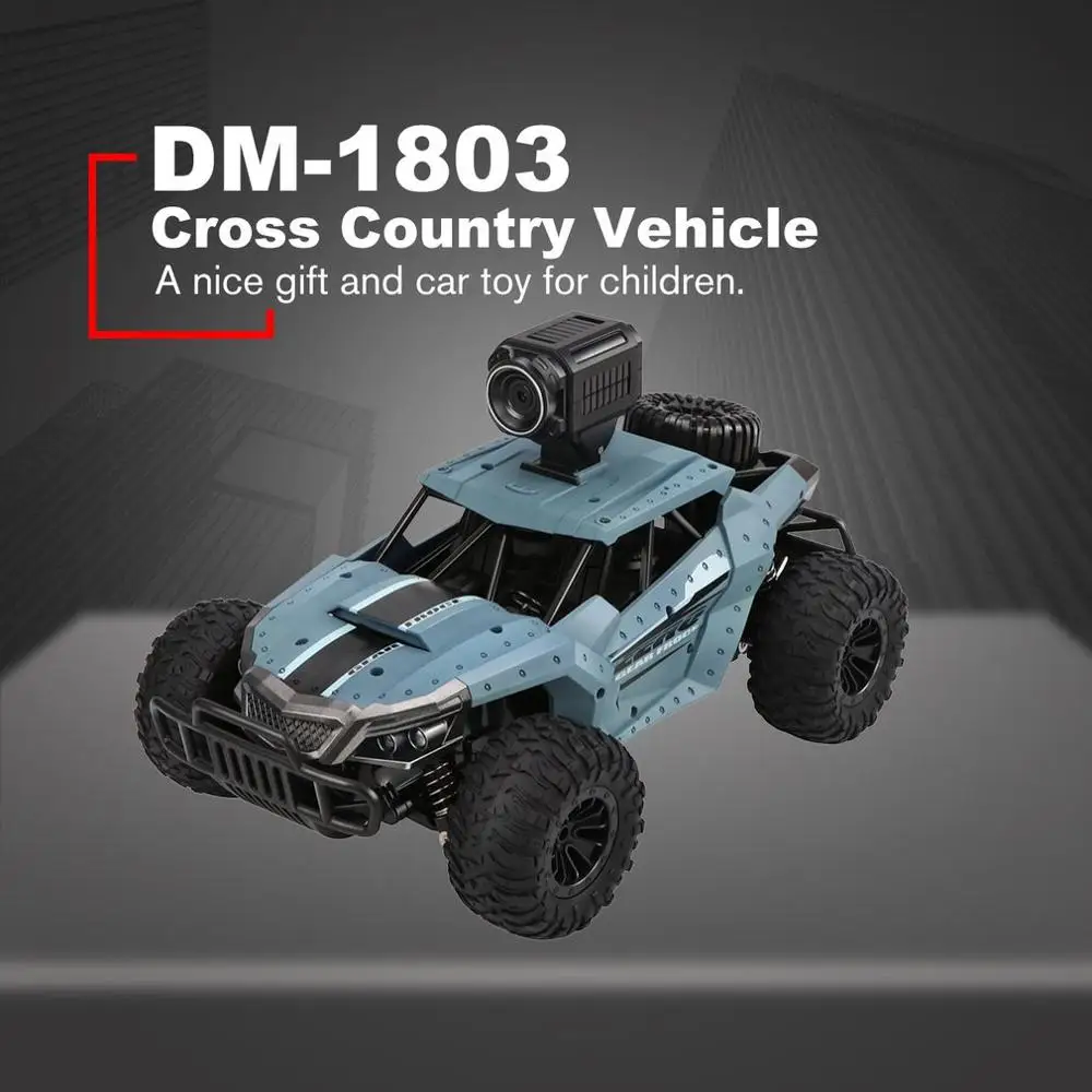 Camera Off-Road Vehicle Toys for ChildrenDM-1803 Electric 4 Wheel Drive Buggy Rock 1/16 Crawler RC Car Wifi FPV 0.3MP Camera Off-Road Vehicle Toys for ChildrenDM-1803 Electric 4 Wheel Drive Buggy Rock 1/16 Crawler RC Car Wifi FPV 0.3MP