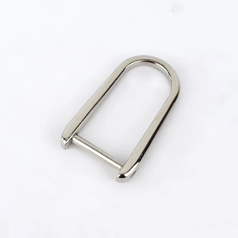 Silver Meetee 2/5 шт ID20mm съемный винт и d-образной пряжкой U кольцо металический брелок для ключей с вешалка крючок застежка DIY фурнитура для сумок кожаные аксессуары - Цвет: Silver