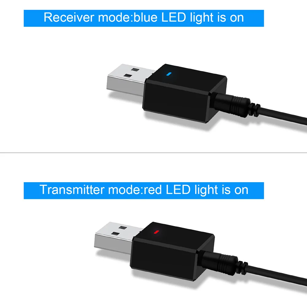 Беспроводной адаптер Bluetooth 5,0 приемник передатчик мини стерео Bluetooth AUX RCA USB 3,5 мм разъем аудио автомобильный комплект для трансминга