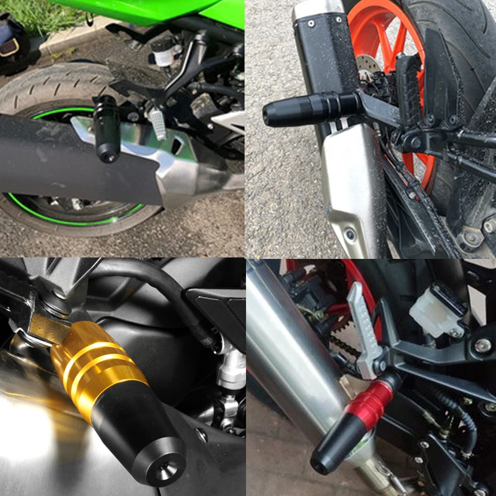 Color : Black LIWIN Motorbike Accessories For BMW G310R G310GS G 310 GS/R 2017 2018 19 Motorcycle CNC Accessories Parts Exhaust Sliders Crash Pads Protector
