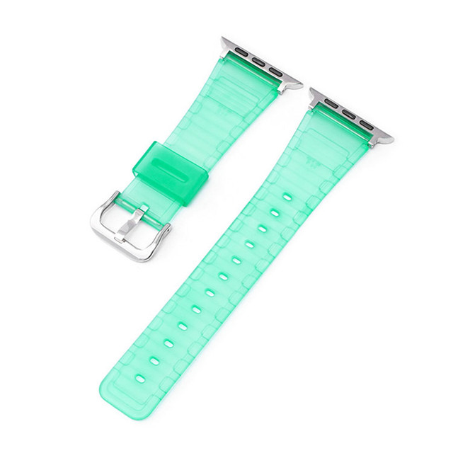 Silicone Strap for Apple Watch 44mm 40mm 42mm 38mm Band iWatch Series 2 3 4 5 6 SE Thin Colorful TPU Wrist Bracelet