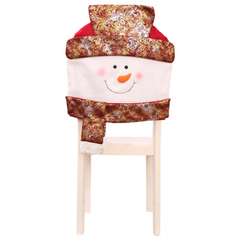 

Non-woven Fabric Christmas Decorations Golden Old Man Chair Set Desktop Arrangement Dress Up