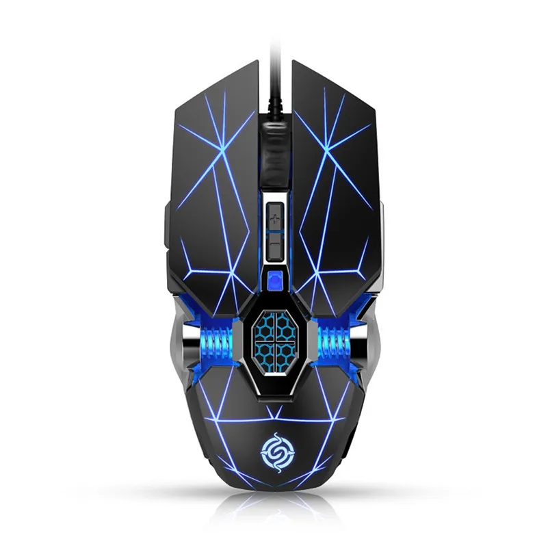 USB Wired Game Mouse Rechargeable 4000DPI LED Lights Gaming Work Mice For PC Laptop|Мыши| |