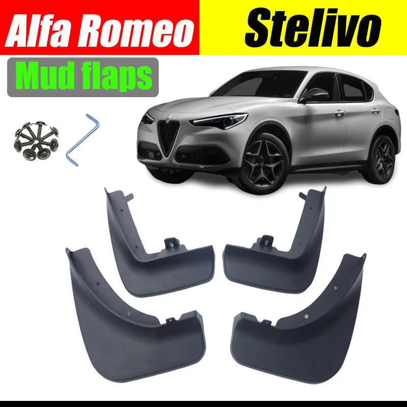 

Mud flaps Alfa Romeo Stelivo Mudguards Fender Romeo Stelivo Mud flap splash Guard Fenders car accessories Front Rear 4 pcs