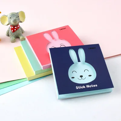 60 листов милый кролик memo pad Kawaii Канцелярские бумажные липкие отправить сообщение