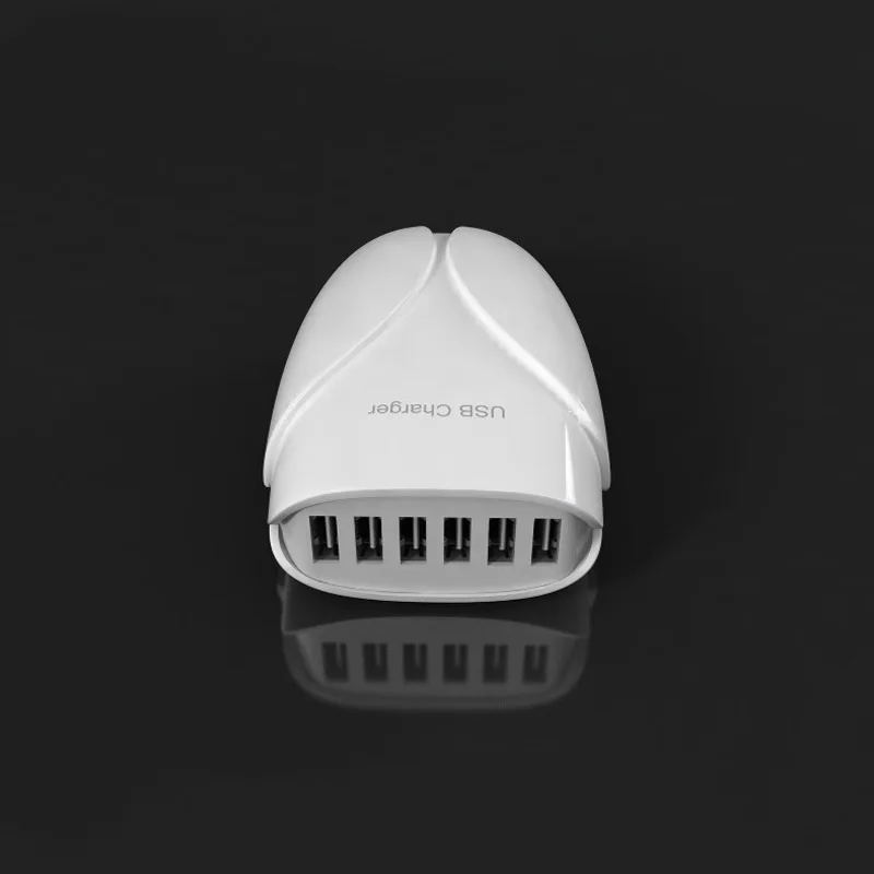 6 портов портативное зарядное устройство USB вилка адаптера питания для