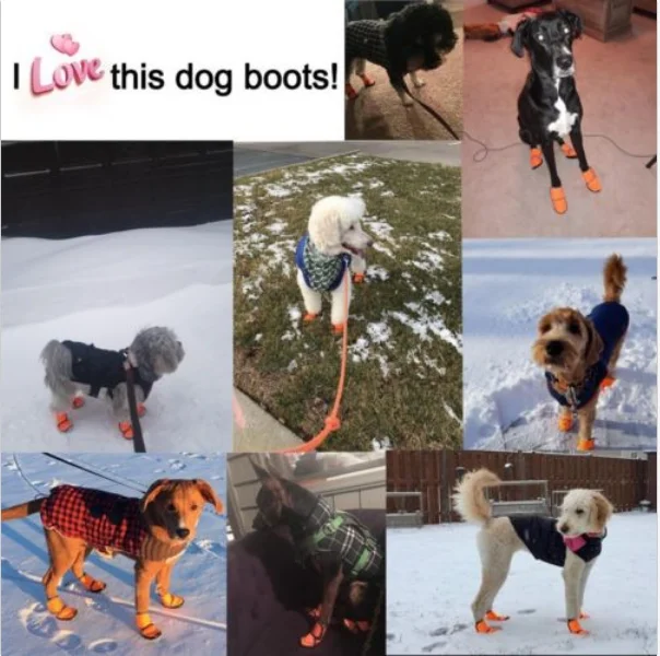 2020 новая теплая зимняя обувь для домашних животных водонепроницаемая