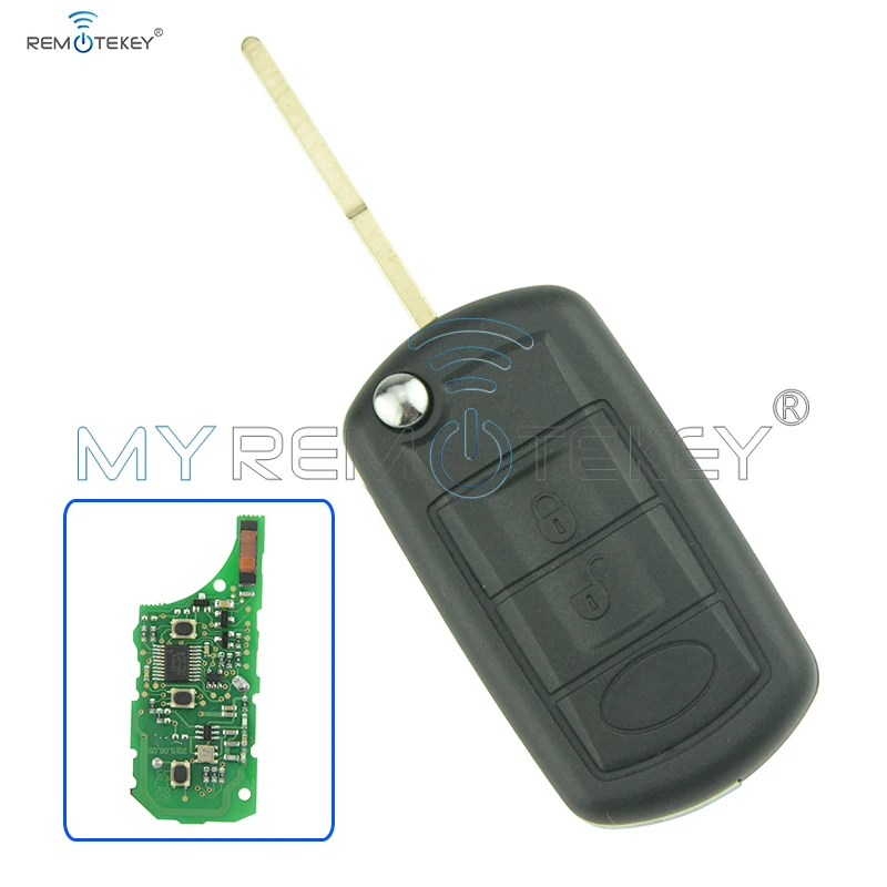 Remtekey Flip Remote Car Key 315 Mhz For Landrover LR3 Range Rover HU101 3 Button ID46 Chip On Circuit Board