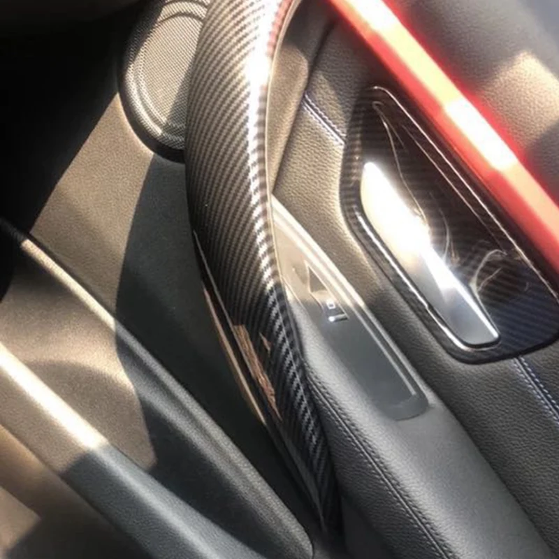 Карбон накладка на внутреннюю дверную ручку Накладка для BMW 3 серии F30 F31 2013 2017 GT F34