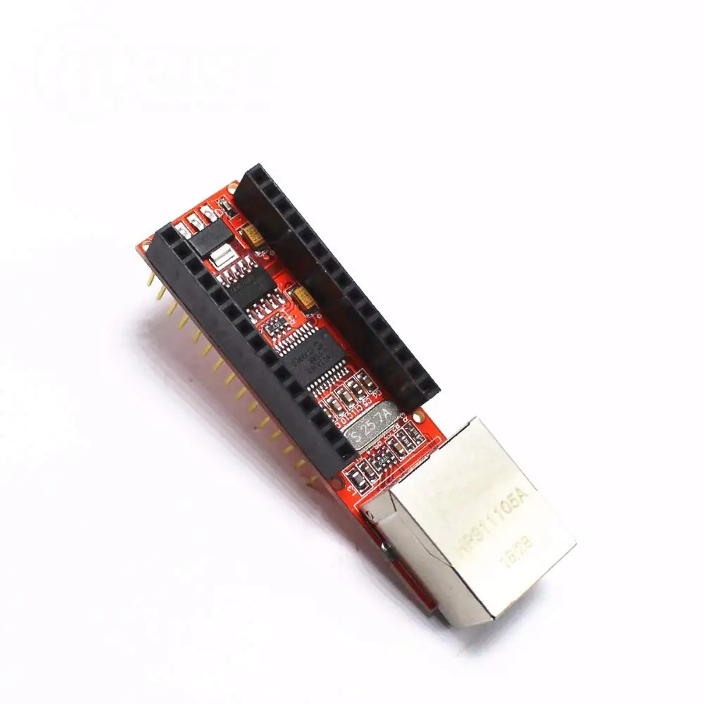 Модуль платы для веб-сервера Nano V3 Ethernet Shield ENC28J60 Microchip HR911105A | Электроника