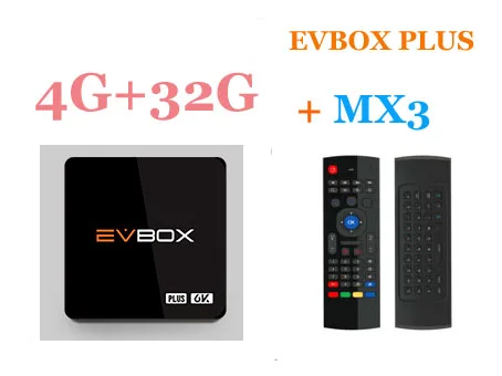 [Подлинный] iptv EVPAD 3/3 s/3 plus/3max+ 4/64G tv box бесплатно ТВ в Сингапуре/США/Малайзии/HK, TW, Корее, Японии, индонезия/Филиппины - Цвет: evbox plus with mx3