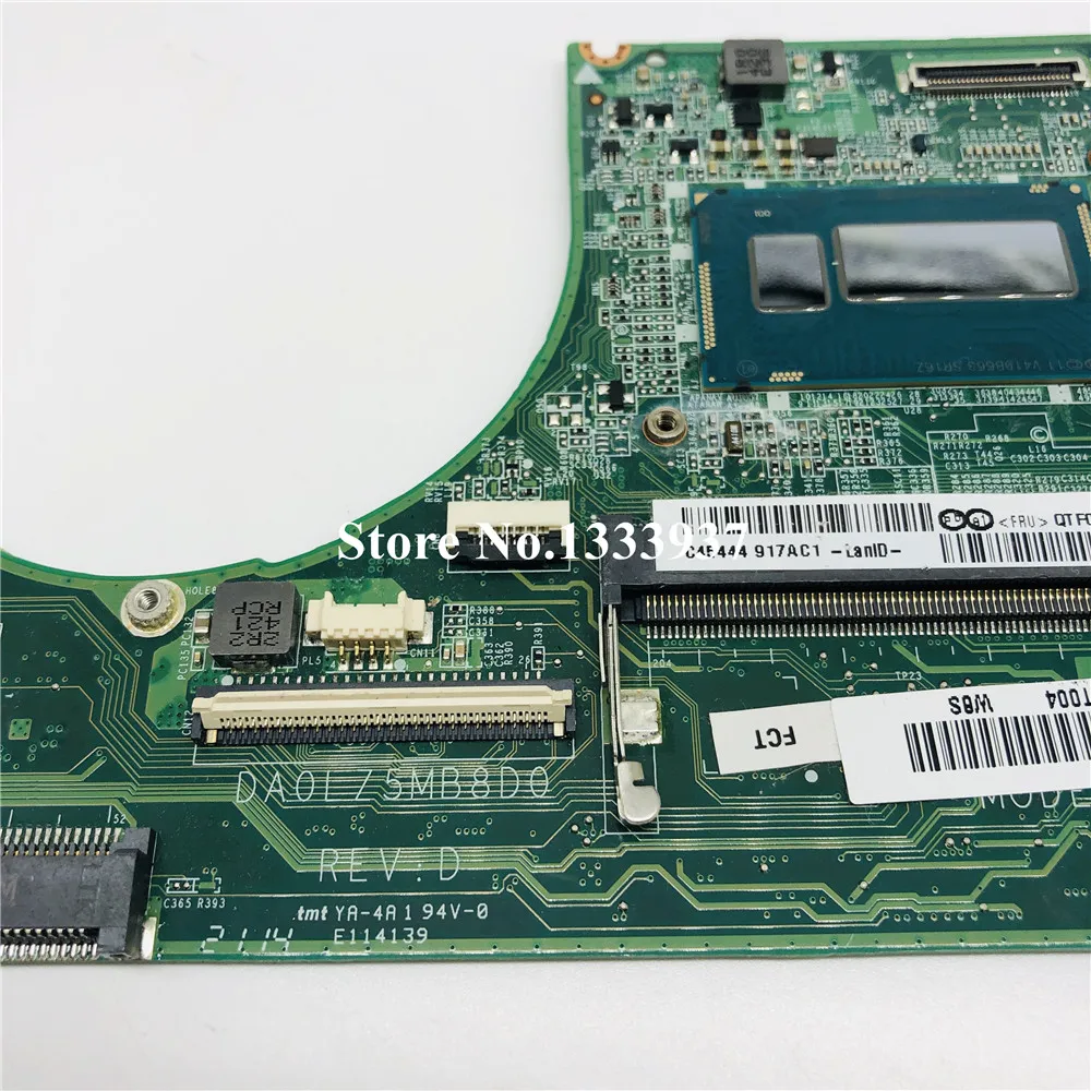discount DA0LZ5MB8D0 mainboard for Lenovo U330 U330P notebook laptop motherboard CPU i7 4500U DDR3 100% test