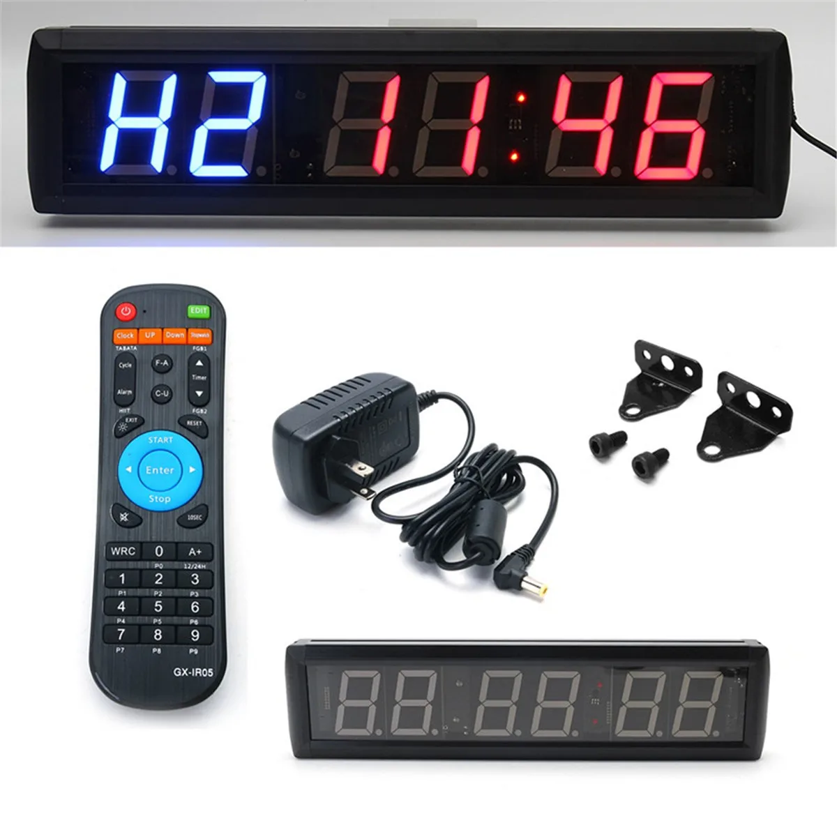 New Multifunctional CrossFit ProgramLED Interval Timer w//Remote For EMOM Tabata