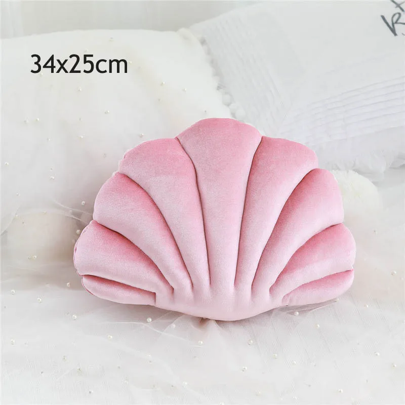 pink Круглая детская декоративная подушка в виде тыквы для дивана, стула, декора детской комнаты, мягкие подушки, подушки в виде облака, звезды, сердца - Цвет: pink