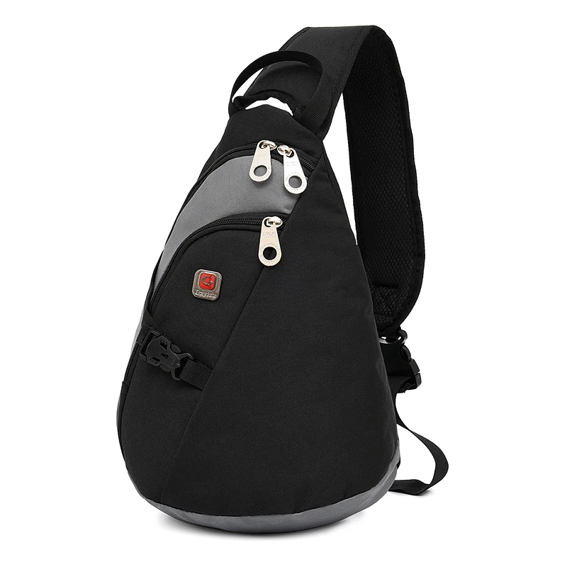 

Men Fashion Durable Crossbody Bag Solid Color Multifunction Chest Bag High Quality Polyester Messenger Bag Hombre Bandolera