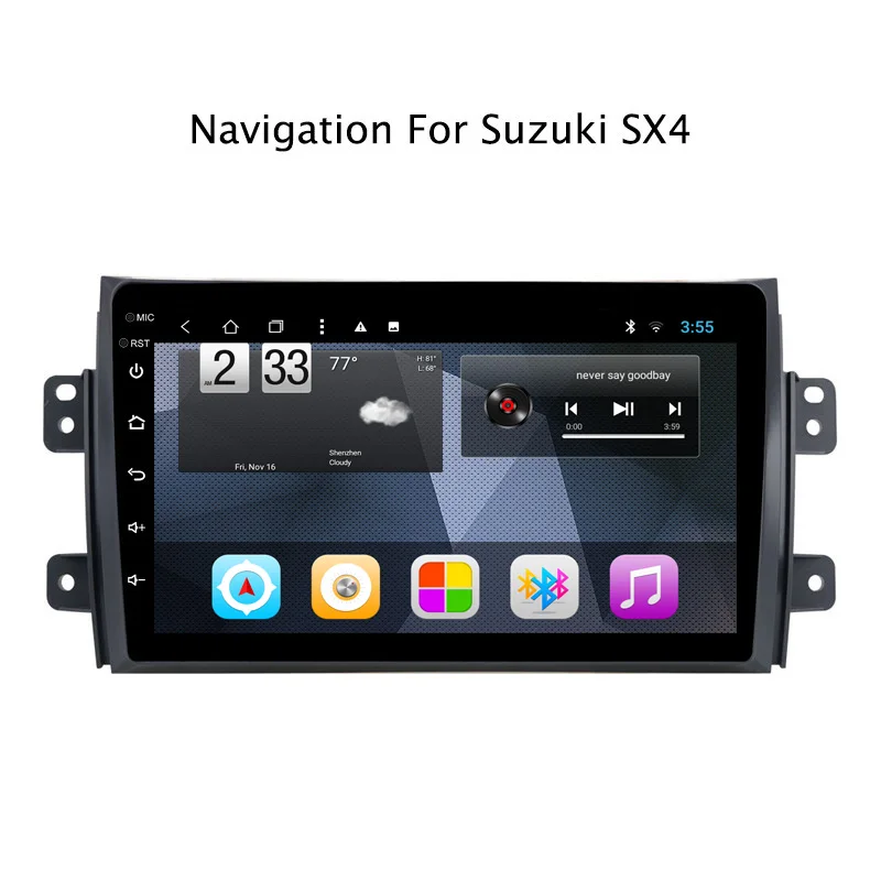 Восьмиядерный Android 8,1 Автомобильная dvd-навигационная система для Suzuki SX4 2006-2011 радио стерео с управлением зеркалами