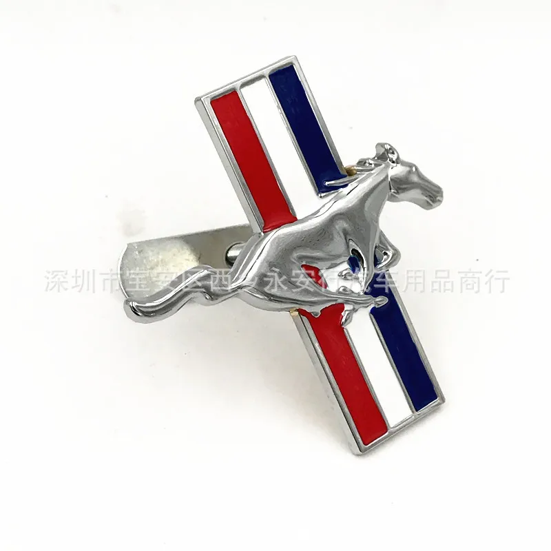 Подходит для Ford Mustang Автомобильный логотип Mondeo Fox Carnival три цвета Pegasus металлические модифицированные автомобильные Логотипы