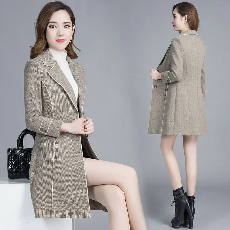 

Casual Women Long trench Coat 2019 New Arrive Korean Style Long Sleeve Windbreaker Female
