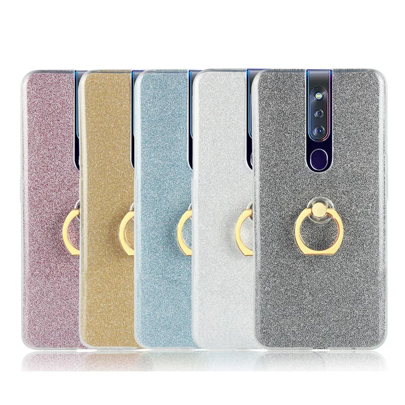For Oppo F11 Pro Case Silicone OPPO A9 2020 Ultra TPU soft Cover A 9 OPPOA9 A5 A92020 Phone Ring bracket |