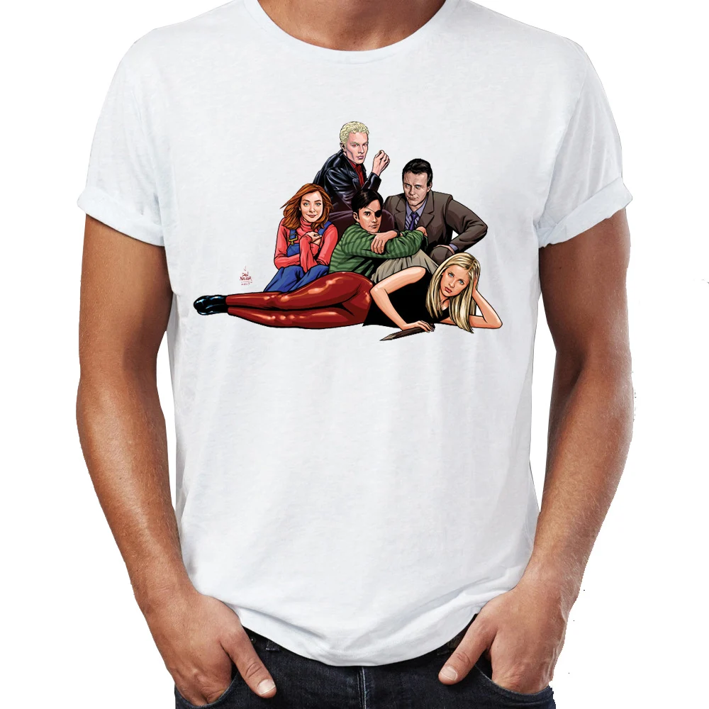 

Men's T Shirt Sunnydale Willow Buffy The Vampire Slayer Strong Woman Awesome Tee Short Sleeve Tee Shirt Free Shipping cheap whol