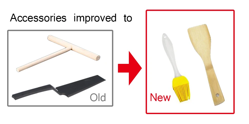 Description Picture 3 of itemJIQI electric pancake maker Crepe Maker Baking Pan Kitchen tools spring roll machine egg roll machine cake maker EU US adapter