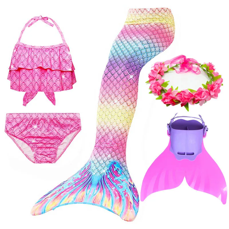 2019-Girl-s-Mermaid-Tail-for-Kids-Swimming-Bating-Suit-Costume-Swimsuit-Swimmable-Cosplay-Bikini-Set(16)