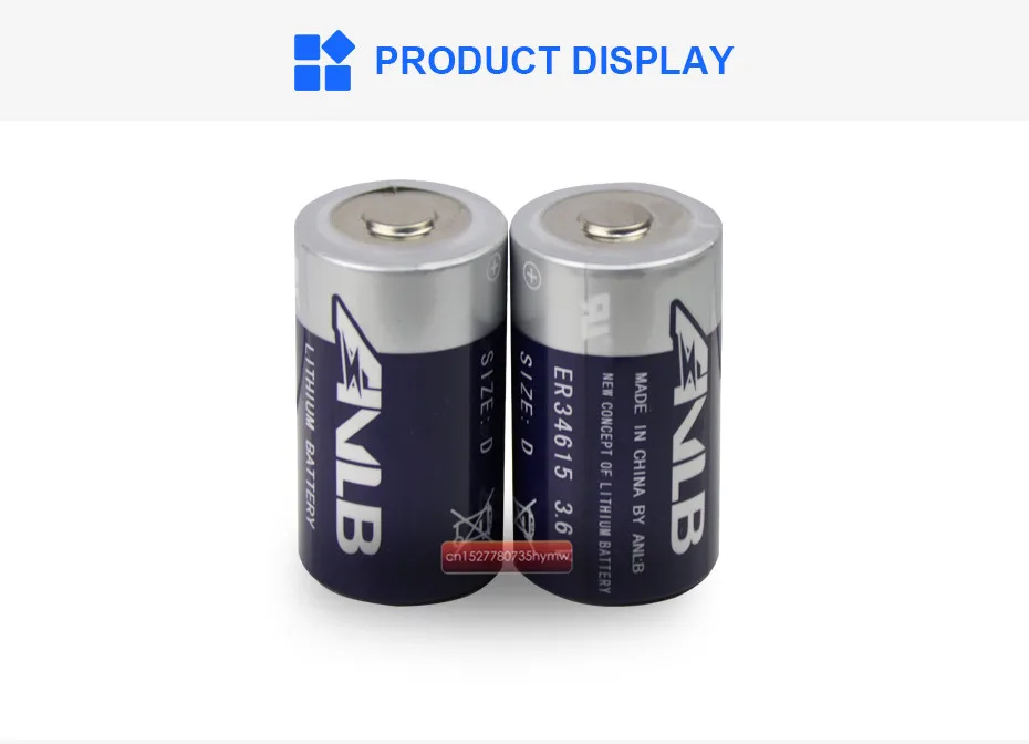 10 шт. ANLB ER34615 ER34615M 3,6 V 19000mAh D Тип литиевая батарея с контактами основная емкость аккумулятора для смарт-карты