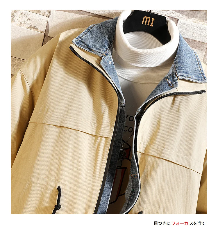 5XL Cotton Winter Jackets Parka Men Denim Collar Military Army Japanese Warm Coat Hip Hop Streetwear Thick Mens Overcoat Jackets